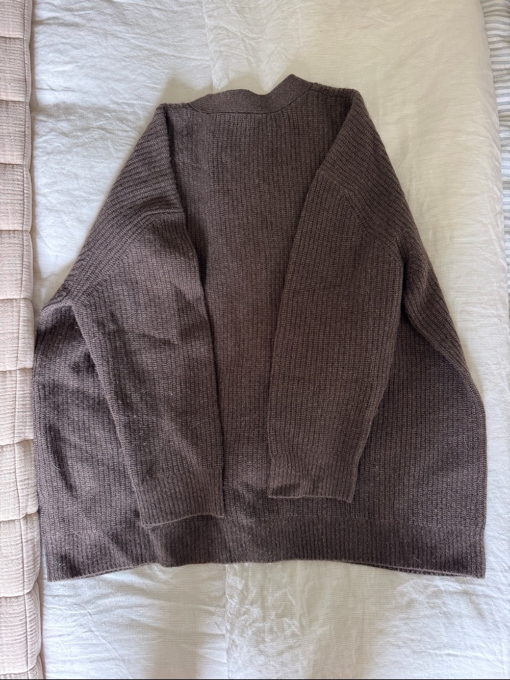 Quince Cashmere Boyfriend Cardigan - Picture 4 of 4